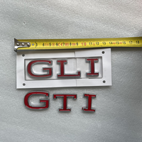 Autocollants de logo d'emblème de voiture en lettres 3D GLI GTI en plastique ABS adhésif personnalisé par le fabricant pour VW Jetta Golf