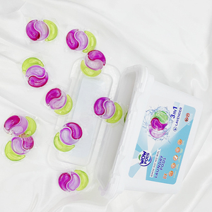 Boule de lavage innovante Sakura écologique OEM, détergent à <span class=keywords><strong>lessive</strong></span> à base de tensioactifs, capsule de lavage, détergent en capsules - Product Image 3