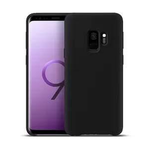 Самые продаваемые товары, чехлы для мобильных телефонов Samsung S9/S9Plus из жидкого силикона, приятные на ощупь