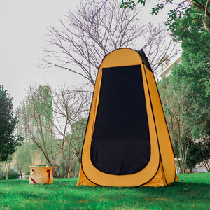 Carpa de Ducha Portátil Impermeable Naranja para Exteriores, Montaje Manual, Tipo Extendido, Uso en Cuatro Estaciones - Product Image 3