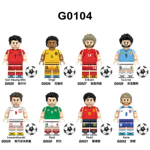 Pemain Bintang Sepak Bola Baru Pedri Messi Bale Word Cup Karakter Mini Blok Bangunan Gambar Koleksi Mainan Juguetes G0103 G0104 XT1003