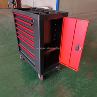 Carro de Herramientas con 7 Cajones y Superficie de ABS, Juego de Herramientas para Reparación de Automóviles de 168 Piezas, Disponible en Stock de Fábrica OEM, para Reparación de Automóviles, Taller, Garaje, Uso Doméstico