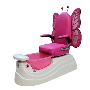 蓝色或粉红色公主修脚椅，带迷你碗，易于安装