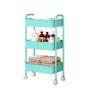फ़ैक्टरी सीधे बिक्री पर्यावरण-अनुकूल मल्टीफ़ंक्शनल स्लिम स्टोरेज रोलिंग ट्रॉली कार्ट प्लास्टिक मूवेबल किचन यूटिलिटी कार्ट होम - Product Image 1