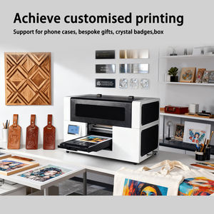 เครื่องพิมพ์ตั้งโต๊ะแบบแท่น UV A4 A3เครื่องพิมพ์ดิจิตอลระดับเริ่มต้น XP600 L1800สำหรับธุรกิจบรรจุภัณฑ์ของขวัญเฉพาะบุคคล - Product Image 3
