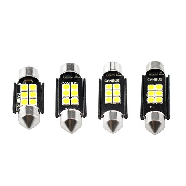 The Latest High Quality Auto Bulb Festoon Light 6smd Led Canbus 31mm 36mm 39mm 41mm Car Interior Led Bulb