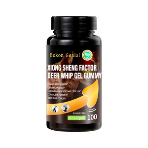 Gomitas de Ginseng con Sabor a Menta y Asta de Ciervo, Sin Azúcar, 100 Unidades, Cordyceps Huang Jing, Potenciador de Energía Masculina, Caja de Gomitas, Suministro al por Mayor OEM - Product Image 2