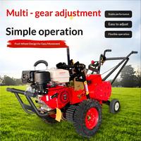 Coupe-herbe / Tondeuse à gazon, machine à couper l'herbe à essence autopropulsée pour terrain de football et pelouse de jardin