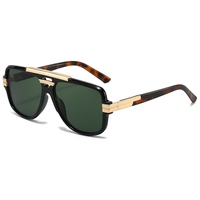 6936 Nouvelles Lunettes de Soleil Carrées Classiques de Designer, Haute Qualité PC+Métal, Double Pont, Logo Personnalisé, Protection UV400 pour Hommes et Femmes