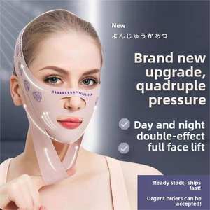 Bandeau amincissant <span class=keywords><strong>pas</strong></span> <span class=keywords><strong>cher</strong></span> pour le menton et les joues, masque liftant en V, sangle anti-rides pour le visage, masque de nuit, beauté et santé - Product Image 5