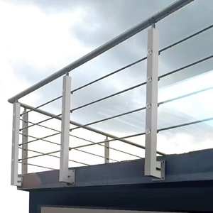 Nouveauté 304 balcon en <span class=keywords><strong>acier</strong></span> inoxydable tige corde garde-corps conception système de câble escaliers garde-corps câble - Product Image 1