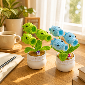 Ramo <span class=keywords><strong>de</strong></span> Flores Artificiales Tejidas, Planta en Maceta <span class=keywords><strong>de</strong></span> Hilo <span class=keywords><strong>de</strong></span> Lana, Decoración para el Hogar, Flor <span class=keywords><strong>de</strong></span> Ganchillo <span class=keywords><strong>de</strong></span> Guisante Zombi, Girasol, Regalo - Product Image 4