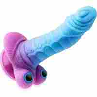 Dildo Éléphant Lumineux pour Homme, Jouet Sexuel Fantaisie Monstre Alien qui Brille dans le Noir avec Ventouse