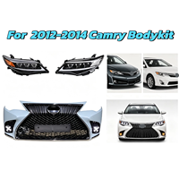 Kit de modification de carrosserie pour Toyota Camry 2012-2014, look Lexus, pare-chocs avant, calandre, phares séquentiels à LED