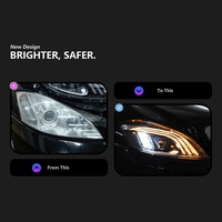Kit de modernisation/amélioration pour phares de Mercedes-Benz Classe S W221 (2006-2013) avec feux de jour LED 6000K et clignotants 6000 lumens