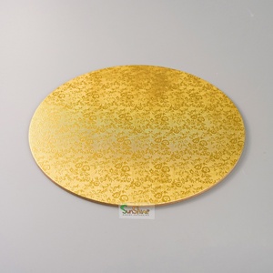 Wholesale Disposable Large Paper Cake Boards 8-18 Inch Cardboard Cake Base Gold Silver Embossed Design Wholesale Cake Supplier - Product Image 6