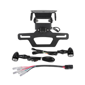 Portatarga Pieghevole con Luci LED di Segnalazione e DRL per Triumph Speed 400 <span class=keywords><strong>Scrambler</strong></span> 400X 2024-2025 - Product Image 5