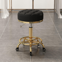 Ensemble de mobilier professionnel pour salon de coiffure : fauteuil, lit de spa capillaire, miroir LED, chariot, comptoir d'accueil, canapé d'attente