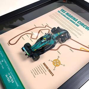 Carte du <span class=keywords><strong>circuit</strong></span> <span class=keywords><strong>de</strong></span> Formule 1 d'Abu Dhabi 2025, modèle <span class=keywords><strong>de</strong></span> voiture <span class=keywords><strong>de</strong></span> course AMR25, peinture décorative - Product Image 6