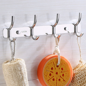 <strong>Wall</strong> Mounted Stainless Steel 304 Towel Double Hooks <strong>Rails</strong> <strong>Wall</strong> Hook Cloth Coat Metal Hanger <strong>Clothes</strong> Hooks for Hanging <strong>Clothes</strong> - Product Image 2