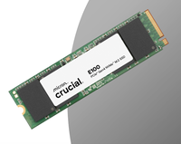 SSD Crucial E100 Baru 800GB-1.5TB M.2 NVMe PCIe Gen4 Internal 4200 RPM Cangkang Aluminium Alloy Nirkabel 1.8" Kompatibel Desktop
