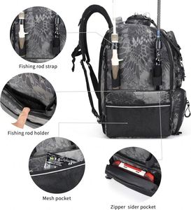 Muestra Gratuita, Mochila de Pesca Multiusos Popular para Exteriores, Bolsa de Pesca Impermeable Grande - Product Image 5
