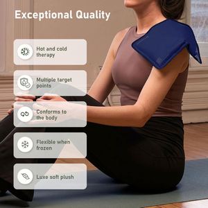 Elastic Gel <b>Ice</b> <b>Pack</b> Is Reusable-cold and Hot Soft <b>Ice</b> <b>Packs</b> Are Suitable for Pain Relief in <b>Ankles</b>, Arms, Feet, Legs, and Back - Product Image 2