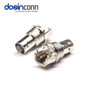 Mặc Dù Lỗ Cho Bảng Điều Khiển Gắn Kết BNC SMT PCB Connector Nữ Right Angled - Product Image 3