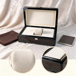 Luxury High Gloss Wooden <b>Watch</b> Storage Box Premium Piano Paint <b>Watch</b> Presentation Gift Box Single <b>Watch</b> Display Packaging <b>Case</b> - Product Image 2