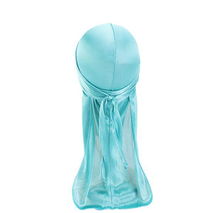 Los niños sedoso Durags Bandanas turbante sombrero fuera de Stitch-Du-trapo niño seda DuRag olas tapa diadema tocados accesorios para el pelo - Product Image 3