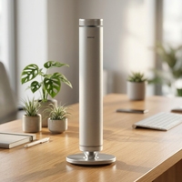 Diffuseur d'huiles essentielles à piles, contrôlé par application, sans eau, électrique, en acier inoxydable, 100 ml, pour hôtel et maison