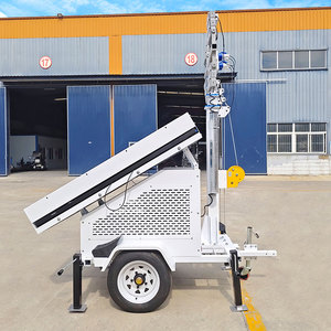 Outdoor Mobile Wind & Solar Powered <b>Lighting</b> Tower Efficient White <b>Light</b> Solution With IP65 9m Solar <b>Light</b> Tower Outdoor Mobile - Product Image 5