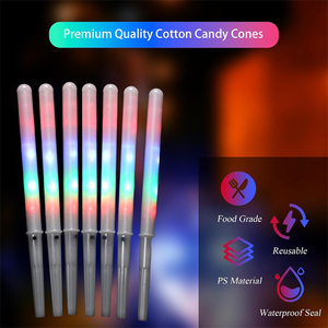 Vente en gros de cônes de <span class=keywords><strong>barbe</strong></span> à <span class=keywords><strong>papa</strong></span> à LED bâtons lumineux colorés bâtons de guimauve pour <span class=keywords><strong>barbe</strong></span> à <span class=keywords><strong>papa</strong></span> néon fête faveurs approvisionnement - Product Image 5