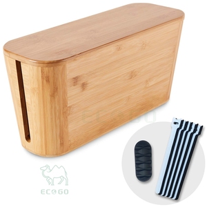 Organisateur de bureau en bambou durable pour le stockage de crayons et de documents - Product Image 1