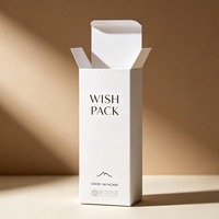 Ensemble de boîtes en papier cosmétique jaune mat personnalisées, boîte d'emballage multi-tailles pour soins de la peau, sérum, crème, rouge à lèvres, impression de votre logo