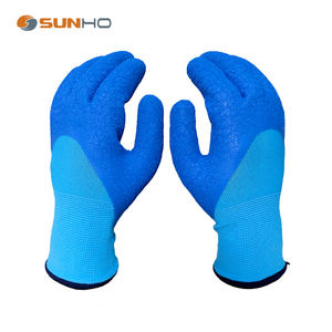 Guantes de Trabajo de Seguridad con Aislamiento Térmico, Guantes de Invierno, Guantes de Protección de Látex con Revestimiento Acrílico Negro CE - Product Image 2