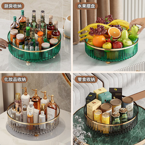 Étagère à épices rotative transparente de luxe, pivotant à 360 degrés, pour le rangement des condiments, pour la cuisine et la maison - Product Image 4
