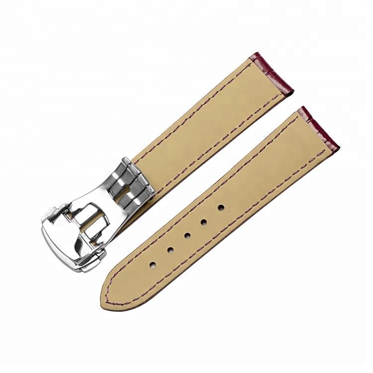 Alligator Modèle Étanche Veau Italien En Cuir Véritable Bracelet de Montre 19mm 20mm 21mm