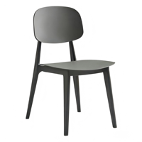Chaise moderne en plastique à dossier bas, inclinable et fixe, pour café, restaurant, usage commercial, empilable, chaise visiteur, directement de l'usine, MOQ 5
