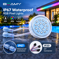 Lumière LED RGB adressable 24V DC WS2811/UCS1903 IP67 étanche pour l'éclairage architectural extérieur et des parcs à thème