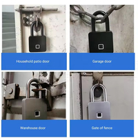 Cadenas Intelligent Électronique Kadonio à Empreinte Digitale Grand Format, Étanche IP67, Portable pour Terrasse, Porte de Garage, avec Clé