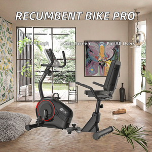 Vélo d'exercice horizontal à résistance magnétique pour usage domestique, cadre en métal, équipement, accessoires de montage du moteur, volant d'inertie - Product Image 3