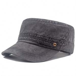 Casquettes plates pour hommes en coton délavé, style casquette de cadet, pour loisirs et activités de plein air, protection solaire - Product Image 2