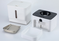 Distributeur automatique de nourriture pour chat intelligent avec caméra, jouet laser, WiFi/Bluetooth, alimentation automatique, détection de mouvement, capacité de 7L, bol en acier inoxydable