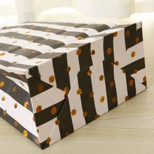 Bolsas de Papel con Estampado Dorado, Rayas, Chevron, Estrellas, Puntos, para Dulces, Regalos, Graduación, Bodas, Fiestas Infantiles, Galletas, Cupcakes - Product Image 2