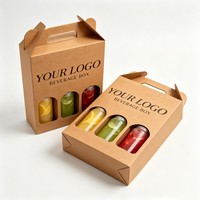 Cajas de Papel Kraft para Vino y Whisky con Logotipo Personalizado al por Mayor, Caja para 2/3 Botellas de Vino con Ventana, Caja de Empaque Individual para Vino Tinto