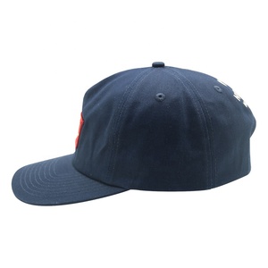 Gorra de béisbol con logotipo de parche tejido impreso de <span class=keywords><strong>5</strong></span> paneles de algodón azul marino personalizada, Gorras deportivas de golf con método de impresión de soplo - Product Image 3