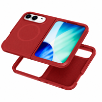 Casing Magnetik iPhone Duo Defender, Casing Ponsel Samsung Fold 8 Heavy Duty Rugged Anti Benturan, Penutup Dua Lapis dengan Klip