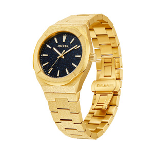 Difful Tất Cả Các Thép Không Gỉ New <span class=keywords><strong>Bezel</strong></span> Frosted Xem Sunray Mô Hình Bạc Người Đàn Ông Frosted Thạch Anh Xem Cho Người Đàn Ông - Product Image 3