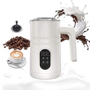 Mousseur à lait électrique 5-en-1, mousseur à lait vapeur détachable en acier inoxydable, machine à chocolat chaud automatique - Product Image 4